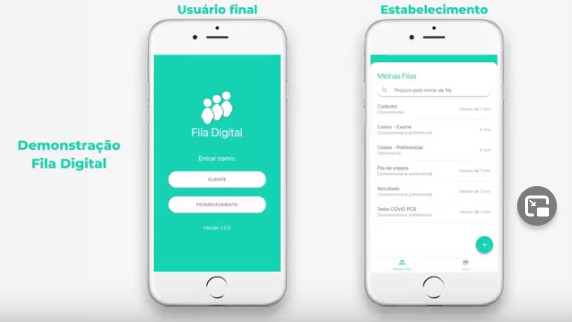 Demonstração do aplicativo